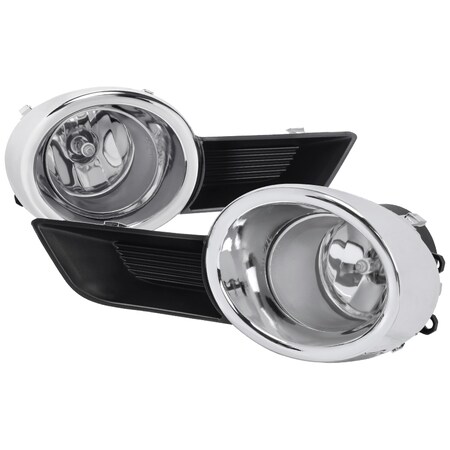 Spec-D Tuning Toyota High Lander Fog Lights With Clear Lens 08-11 LF-HLDR08COEM-HZ